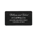 Search for chalkboard floral return address labels Typography