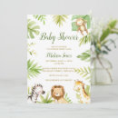 Search for girl baby boy shower invitations Safari