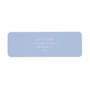 Search for blue white return address labels Simple minimalist