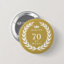 Search for 70th birthday buttons Humour