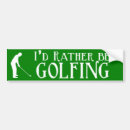 Recherche de golf bumper stickers Vert