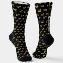 Search for black and gold socks Monogrammed