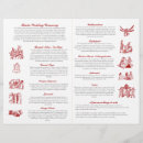 Search for red and gold wedding programs Hindu