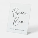 Search for popcorn bar wedding signs Black and white