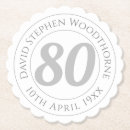 Search for 80th birthday coasters Eighty