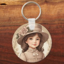Search for old fashioned keychains Girl