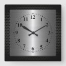Search for brushed steel clocks Stainless