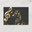 Recherche de notes musicales cartes visite Élégant