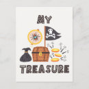 Recherche de coffre cartes postales Pirate