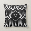 Recherche de zigzag noir et blanc coussins Chevron