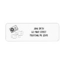 Search for cassette return address labels Vintage