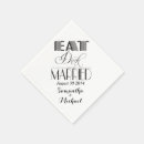 Search for eat drink and be married napkins Rustic