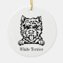 Recherche de chien westie ornements Partie ouest de l'altitude