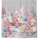 Search for pink christmas shower curtains Festive