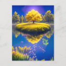 Recherche de arbre solitaire cartes postales Solitude