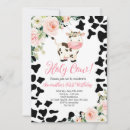 Search for pink cow party invitations Farm animal