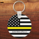 Search for dispatcher keychains Thin yellow line
