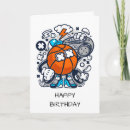 Search for basketball cartoon cards Sport