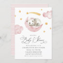 Search for pink moon baby shower invitations Moon and stars