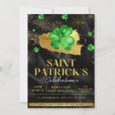 Search for st patricks day party invitations Green and gold