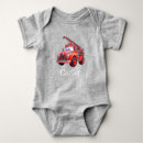 Search for fire truck baby clothes Red