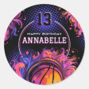 Search for basketball birthday stickers Girls