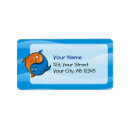 Search for cartoon fish return address labels Funny