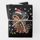 Search for wiener dog christmas wrapping paper Festive