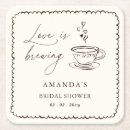 Search for love is brewing coasters Elegant