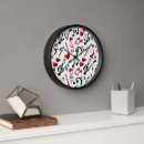 Search for music notes pattern clocks Cute