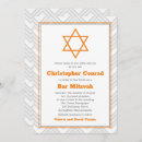 Search for orange bar bat mitzvah invitations Elegant
