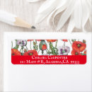 Search for red poppy return address labels Blooms