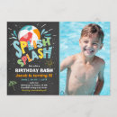 Search for pool party invitations Splish splash