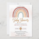 Search for pastel rainbow baby shower invitations Bohemian