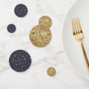 Search for navy blue confetti Gold