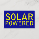 Search for solar power business cards Green