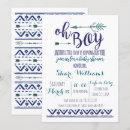 Search for tribal baby boy shower invitations It's a boy