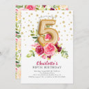 Search for 5th birthday invitations Girly