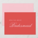 Search for modern bridesmaid cards Typography