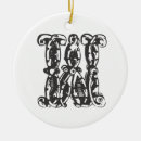 Search for letter w ornaments Initial