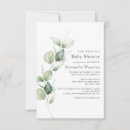 Recherche de greenery eucalyptus baby shower invitations Botanique