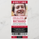 Search for football graduation invitations Red