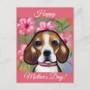 Recherche de noël de beagle cartes postales Maman