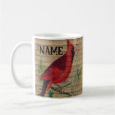 Search for cardinal painting mugs Red bird