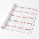 Search for love wrapping paper Red