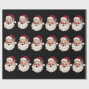 Search for black santa claus wrapping paper Vintage