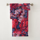 Search for purple flowers bath towels Red
