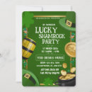 Search for irish seasonal invitations Green and gold