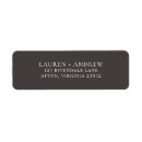 Search for gray wedding return address labels Couple