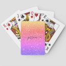 Search for rainbow playing cards Glitter